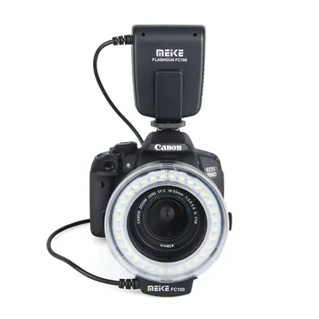 Meike Meke ES FC100 Macro Ring Flash Lys Ringe Blinker til Canon Nikon Sony, Fujifilm, Olympus, Panasonic Digital Kameraer