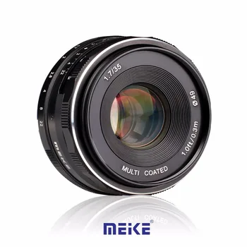 Meike MK-S-35-1.7 35mm f1.7 Stor åbning Manuel Fokus objektiv med APS-C for Sony NEX 3/3N/5/5T/5R/5N/NEX 6/7/a5000/a5100/a6000/a6300