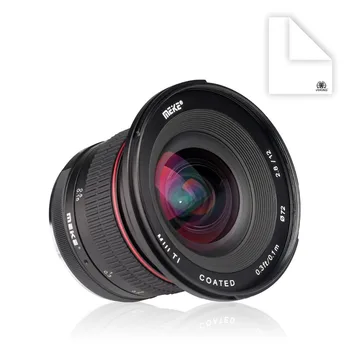 MEKE 12 mm f/2.8 Ultra Vidvinkel Fast Linse med Aftagelig Hætte til Sony Alpha Nex Mirrorless Kamera med APS-C