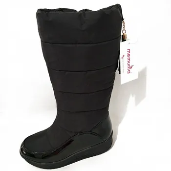 MEMUNIA Sne støvler til kvinder sko platform patent læder af høj kvalitet tassel sko bomuld midten af kalv vinter støvler størrelsen 35-44