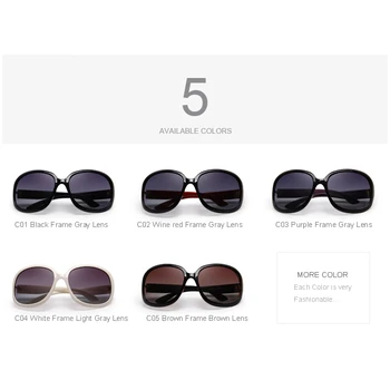 MERRY 'S DESIGN Kvinder Retro Polariserede Solbriller Dame Kørsel solbriller med UV-Beskyttelse S'6036