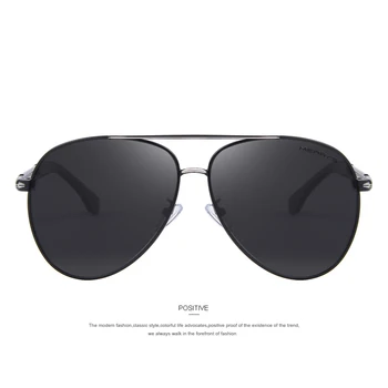 MERRY 'S Design-Mænd Klassisk Mærke Solbriller HD Polariseret Aluminium Sol briller Luksus Nuancer UV400 S'8728