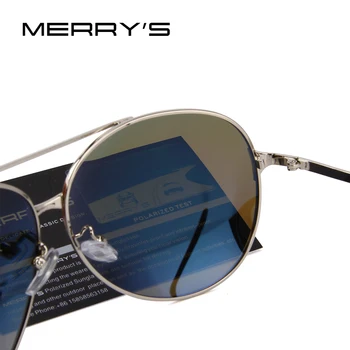 MERRY 'S DESIGN, Mænd/Kvinder, Klassiske Luftfart Polariseret Kørsel Solbriller med UV-Beskyttelse S'8008