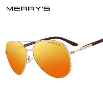 MERRY 'S DESIGN, Mænd/Kvinder, Klassiske Pilot Polariserede Solbriller med UV-Beskyttelse S'8058