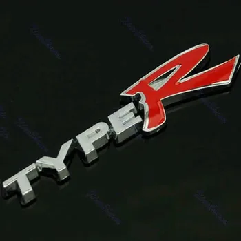 Metal-Bil Styling Mærkat Bil Døren Hale Mærkater, Logo Badge 3D-TYPER TYPE R Racing Logo Emblem Decal Sticker