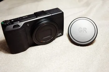 Metal forreste objektivdæksel/Cover beskytter sort Skrue-in for RICOH GR R2 GRII Digital kamera Linser