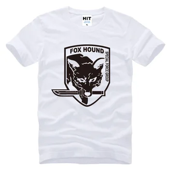 Metal Gear Solid MGS Fox Hound Video Spil Herre Mænd T-Shirt t-shirt Mode kortærmet Bomulds T-shirt Tee Camisetas Hombre