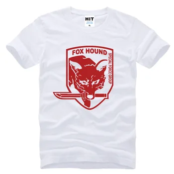 Metal Gear Solid MGS Fox Hound Video Spil Herre Mænd T-Shirt t-shirt Mode kortærmet Bomulds T-shirt Tee Camisetas Hombre