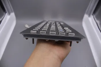 Metal touchpad Tastaturet Røre tastaturet Kiosk Metal Tastatur terminal tastatur Ledende Gummi Tastatur spansk Tastatur