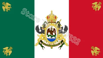 Mexico Flag i den Anden Mexicanske Imperium Flag hot sælge varer 3X5FT 150X90CM Banner metal messing huller