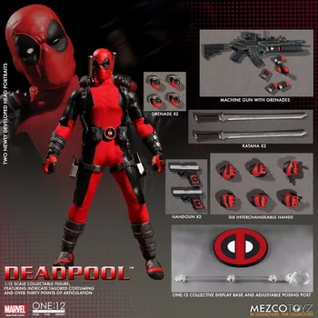 Mezco Marvel Deadpool X-men Super Hero Én:12 Kollektive BJD Figur Legetøj 16cm