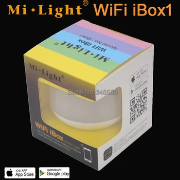 Mi.lys 2,4 G Trådløse RF-4-Zone Touch Remote+4x Lysstyrke Justerbar Dimmer Controller + WiFi iBox1 for Enkelt Farve LED Strip