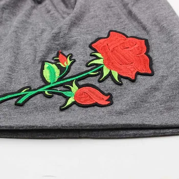 [miaoxi] Godt Sælge Kvinder Huer Mode Blomster Rose Elsker Hat Hætte Til Pige Skønhed Forår Vinter Bonnet Damer Bomuld Huer