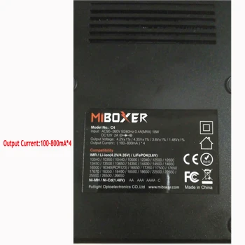 Miboxer C4 D4 VC4 LCD-Smart Batteri Oplader, 12V Bil oplader for Li-ion/IMR/INR/ICR/LiFePO4 18650 14500 26650 AAA 100-800mah