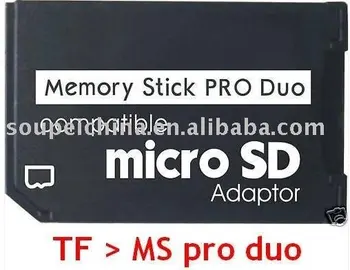 Micro SD-TF til Memory Stick MS Pro Duo-Adapter omformer Til PSP Støtte 4GB 8GB 16GB 32GB, 64GB Class10 bemærk: onlyl adapteren