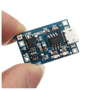MICRO-USB-5V 1A Lithium Batteri Modul Lipo Afgift Bord + Beskyttelse