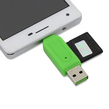 Micro USB Oplader Converter OTG Kortlæser, 2 i 1 SD-TF Kort Læser Mikro-USB-OTG-Adapteren til Samsung Android-Telefoner, Computer