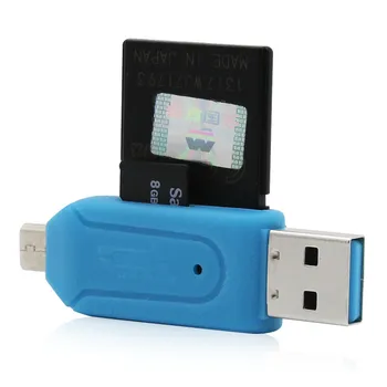 Micro USB Oplader Converter OTG Kortlæser, 2 i 1 SD-TF Kort Læser Mikro-USB-OTG-Adapteren til Samsung Android-Telefoner, Computer