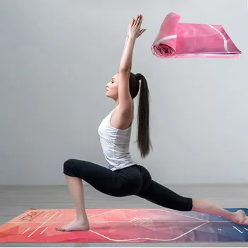 Microfiber Yoga Håndklæde Sved Anti-skid Bærbare Fitness Fitness Tæppe Sport, Motion yogamåtte Håndklæde Pilates Håndklæde Yoga Måtte Dække