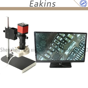 Mikroskop sæt HD 13MP HDMI VGA-Industrielle Mikroskop-Kamera+100X C-mount-objektiver+56 LED-Lys ring+stand holder for mobiltelefon Reparation