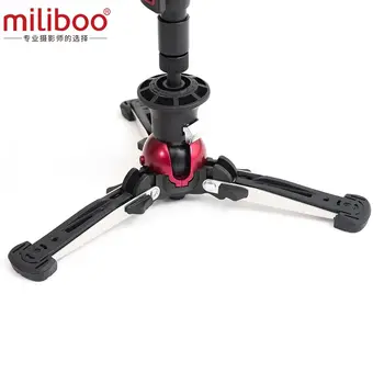 Miliboo Aluminium Carbon Bærbar Tur Kamera Monopod med Hydraulisk Hoved Trefod Manfrotto