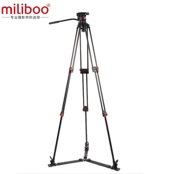 Miliboo MTT609A Professionelle Tunge Hydrauliske Hoved Bold Kamera Stativ til Kameraet/DSLR Stå Video Stativ, Belastning 15 kg Max !