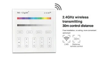 Milight B3 4-Zone RGB/RGBW og lysstyrke-dæmpning Smart Panel Fjernbetjening kontrol for led strip light bånd lampe eller pære