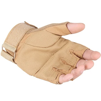 Militær usa special forces taktiske handsker bekæmpelse bekæmpelse skridsikker sort halv - finger handsker
