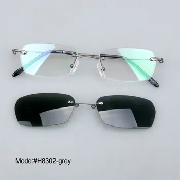 MIN DOLI H8302 Gratis fragt Clip-on solbriller metal optiske billeder briller parasoller