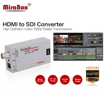 Mini 3g HDMI Til SDI Konverteren Full HD 1080P HDMI til SDI-Adapter Video Converter med Power Adapter for at Køre HDMI-Skærme