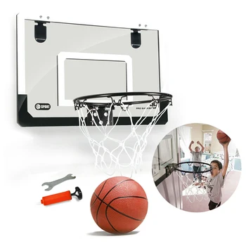 Mini Basketball Hoop Med Bolden 18 tommer x12 tommer Brudsikkert Backboard