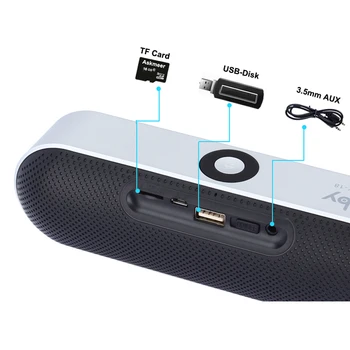 Mini Bluetooth Højtaler Bærbare Trådløse Højttaler til Musik i Stereo Surround-Højttalere Sound Box Støtte TF AUX, USB
