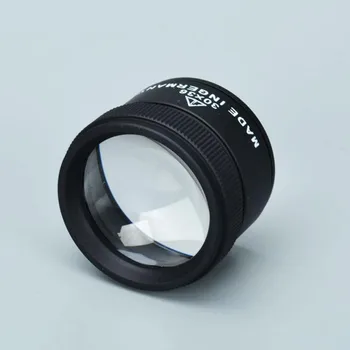Mini - cylindret 30 gange HD forstørrelse dobbelt lag af optisk glas forstørrelsesglas for smykker identifikation læsning osv.