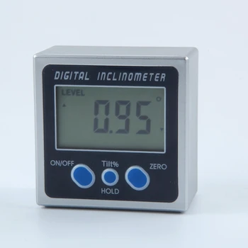 Mini-Digital Hældningsmåler Elektronisk Vinkelmåler Magnetiske Base 360 Grader LCD-Facet Max Niveau Måling Af Vinkel Gauge Meter