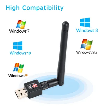 Mini netkort Wireless usb-wifi-150mbps 2dBi wi-fi adapter til tablet Wi-fi Antenne 802.11 g/b/n-Computer-Netværk, LAN-Kort