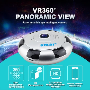Mini VR IP-Kamera Trådløse 960P HD Smart 360 Graders Panorama-Netværk CCTV Sikkerhed Kamera Hjemme Beskyttelse Videoovervågning