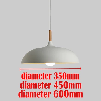Minimalistisk, Moderne Pendel Lamper E27 Træ & Alu Lampeskærm Hængende & Vedhæng Lys 110V 220v for Kunst, Mode, Indretning Armatur