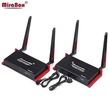 MiraBox 300 m (984ft) Wireless HDMI Extender Med IR Fjernbetjening Understøtter 1080P HDMI Wireless Extender 300 m Afsender-Modtager