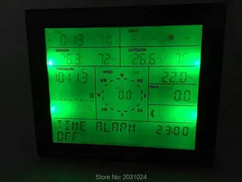 MISOL / professionel vejrstation / vindhastighed vindretning regn måler tryk, temperatur, luftfugtighed UV