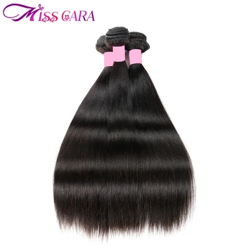 Miss Cara Brasilianske Straight Hair Weave Bundter Human Hair Extension 8-28 tommer Naturlige Farve Non Remy Hår Gratis Fragt