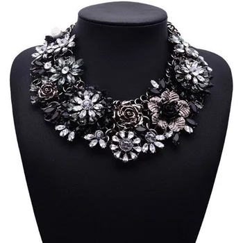 Miwens2017 nye classic fashion tendens halskæde og vedhæng blomst, harpiks ånd retro slik element bryllup dekoration halskæde