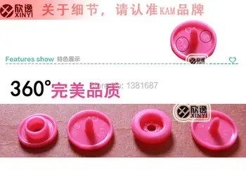 Mix farve 1000-enheder, der sælges KAM T5 baby snap knapper, tilbehør til beklædningsgenstande i alt 25 farver