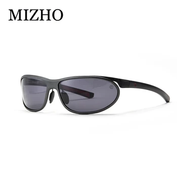 MIZHO Anti-blænding Klart Drivere Bil Sne Solbrille Kvindelige Polaroid UV400 Nat Damer Solbriller Mænd Polariseret Aluminium Wrap