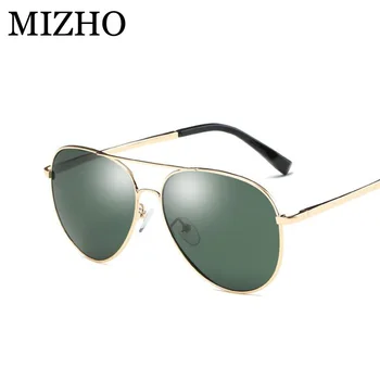 MIZHO Hot Elastisk Støtte Ben Klassiske Luftfart Metal Solbriller Til Mænd Polariseret UV400 Protector Driver Briller Kvinder 2018
