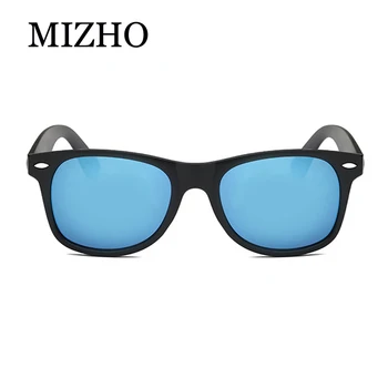 MIZHO Hukommelse Polymer Materiale Plast-Pladsen Mænds Solbriller Kvinder Polariseret Rigtige Visuelle Farve Skjold Oculos Klassiske Briller