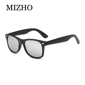 MIZHO Hukommelse Polymer Materiale Plast-Pladsen Mænds Solbriller Kvinder Polariseret Rigtige Visuelle Farve Skjold Oculos Klassiske Briller
