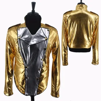 MJ Michael Jackson Historie Golden Jakke og Bukser Cosplay Kostume til Fans