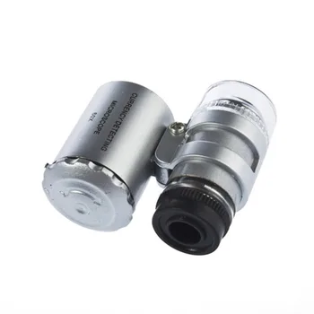 Mobiltelefon Mikroskop, Lup Micro Lens 60X Optisk Zoom Teleskop LED Linse Til iPhone 4G/4S-hot salg