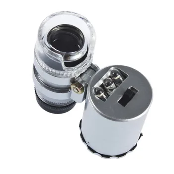 Mobiltelefon Mikroskop, Lup Micro Lens 60X Optisk Zoom Teleskop LED Linse Til iPhone 4G/4S-hot salg