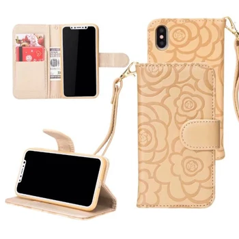 Mode 3D camellia blomst Læder taske til Apple iphone 5 5S SE 6S 6Plus 7 7Plus For samsung S7 edg Dække Telefonen tilfælde
